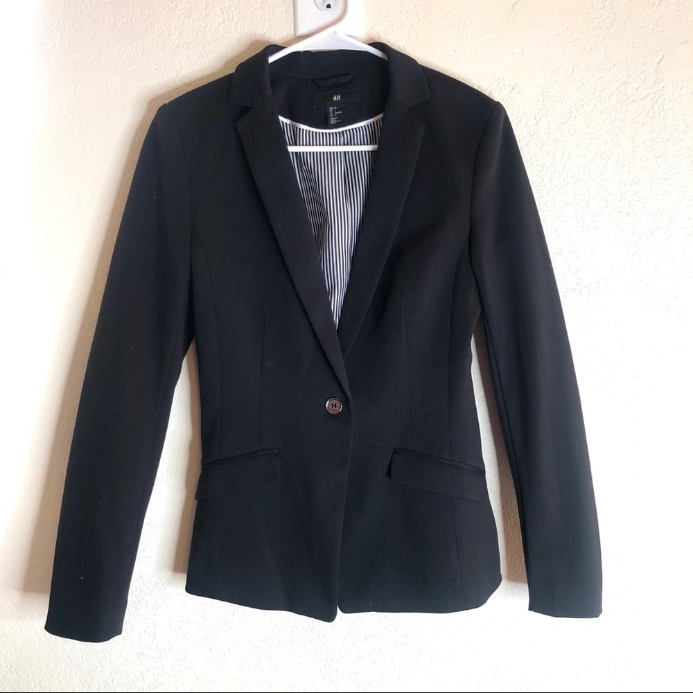 H&M Black Office Blazer Size 4